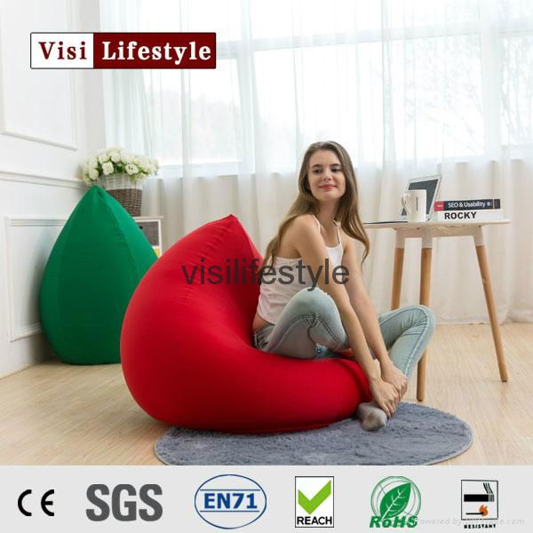 tear drop pear shape bean bag chair cover expand pouf 4