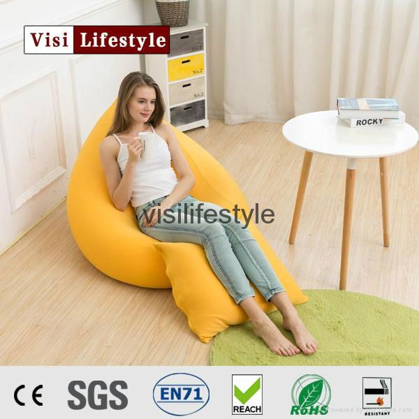 tear drop pear shape bean bag chair cover expand pouf 5