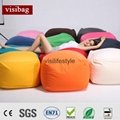 visi new stretching cube beanbag ottoman chair seat pouf