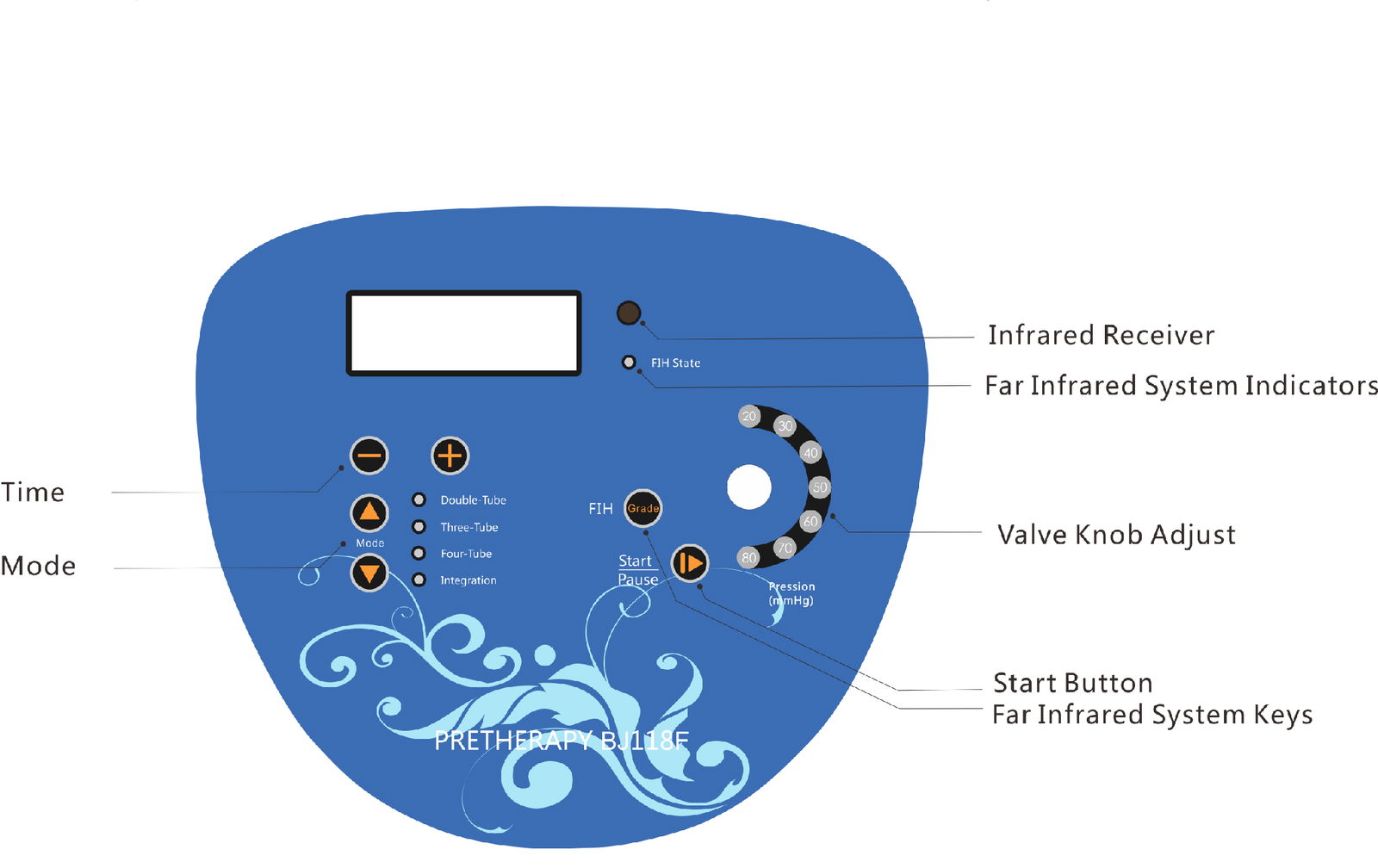 2015 BJ118F infrared pressotherapy massage cushion  3