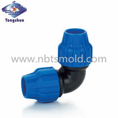 Compression fitting pipe fitting for drinking water - Elbow