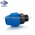 Compression fitting pipe fitting for