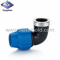 Compression fitting pipe fitting for