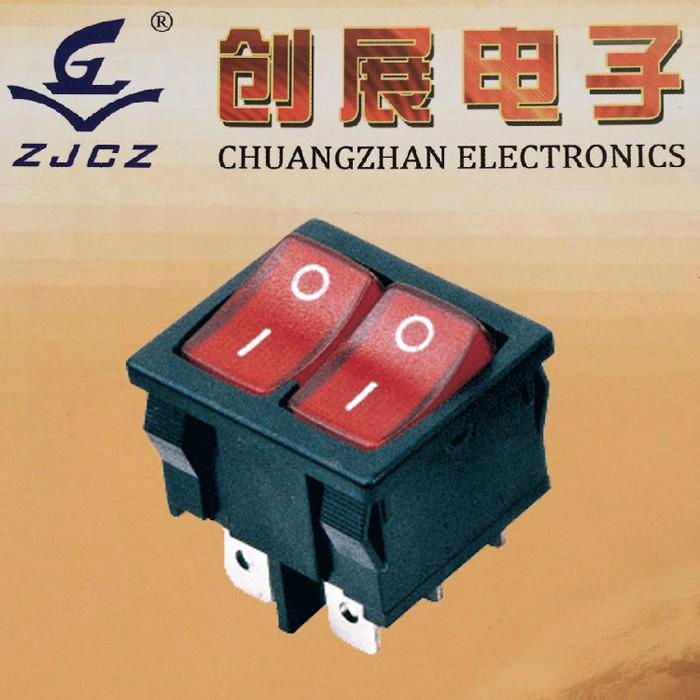 KCD1 Illuminated Rocker Switch 801EA1 BRA1