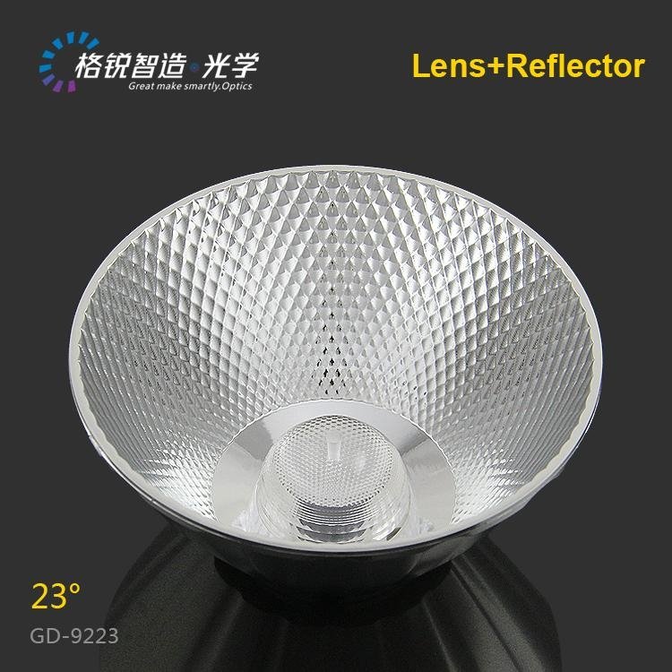 Narrow spot COB reflector for spotlight pc COB reflector customized 