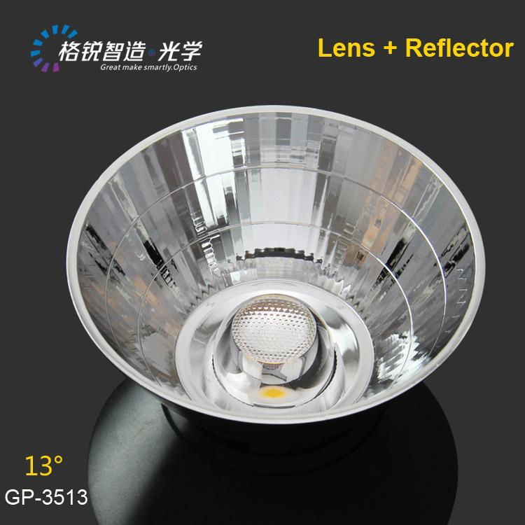 PC material COB reflector for spotlight 35mm 23 degree ceiling light fixturers