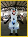 Frozen Snowman Olaf Mascot Costume for