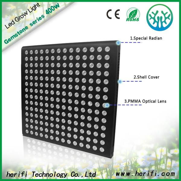 China Lower Noise Fan LED Grow Light Gemstone series 200w-900w BS003 Grow Light  5