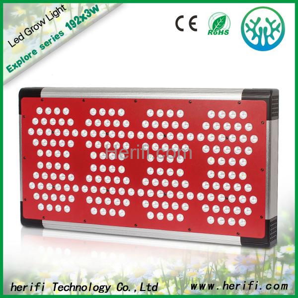 Manufacturer 3w chip 192pcs 400w aluminum shell led grow light for hydroponic  3