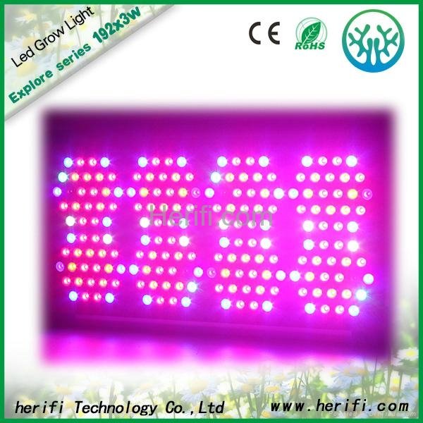 Manufacturer 3w chip 192pcs 400w aluminum shell led grow light for hydroponic  4