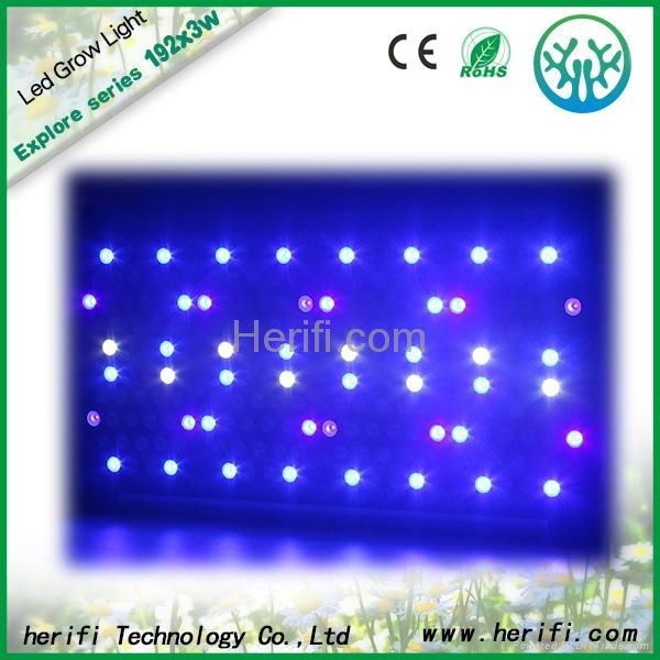 Manufacturer 3w chip 192pcs 400w aluminum shell led grow light for hydroponic  5