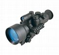 長沙岳麓區打獵專用夜視儀 白俄羅斯脈衝星幻影4x60 2代+夜視瞄準鏡 1