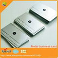 factory price 0.3mm thickness stainless steel metal name card