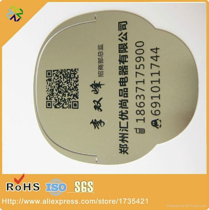 (500pcs/lot) stainless steel material words engraved silver metal tag printing