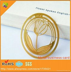 good selling size custom small round gold plated gold metal tag