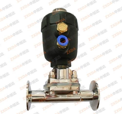 Pneumatic Sanitary Clamped Diaphragm Valve 316L 3