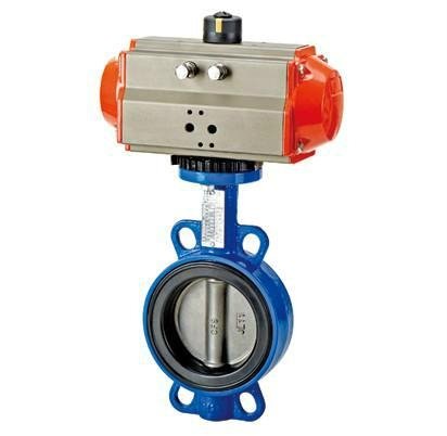 water treatment soft seat pneumatic wafer butterfly valve 3
