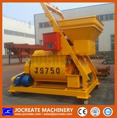 JS750 twin shaft concrete mixer with competitive price