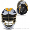 Cascade Custom CPX-R Lacrosse Helmet with Titanium Gold Facemask 1