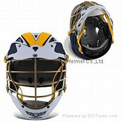 Cascade Custom CPX-R Lacrosse Helmet with Titanium Gold Facemask