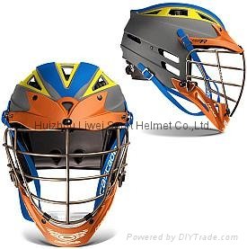 Cascade Custom CPX-R Matte Lacrosse Helmet with Titanium Gold Mask 1