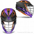 Cascade Custom R Matte Lacrosse Helmet with Chrome Facemask  1