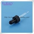 Plastic closure glass dropper for cosmetic package 4