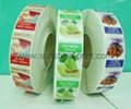 We produce adhesive sticker, packaging label
