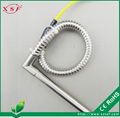 Right Angle Industrial Cartridge Heater with Metal Hose 2