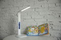 Folding LED desk lamp with LCD calendar and alarm clock 2