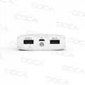 DOCA D563 10000mah power bank showing time and Alarm function 1