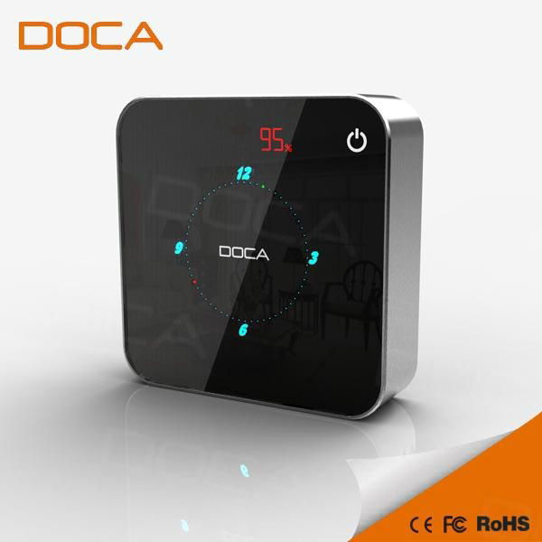 8400mAh dual USB external power bank with led electronic clock