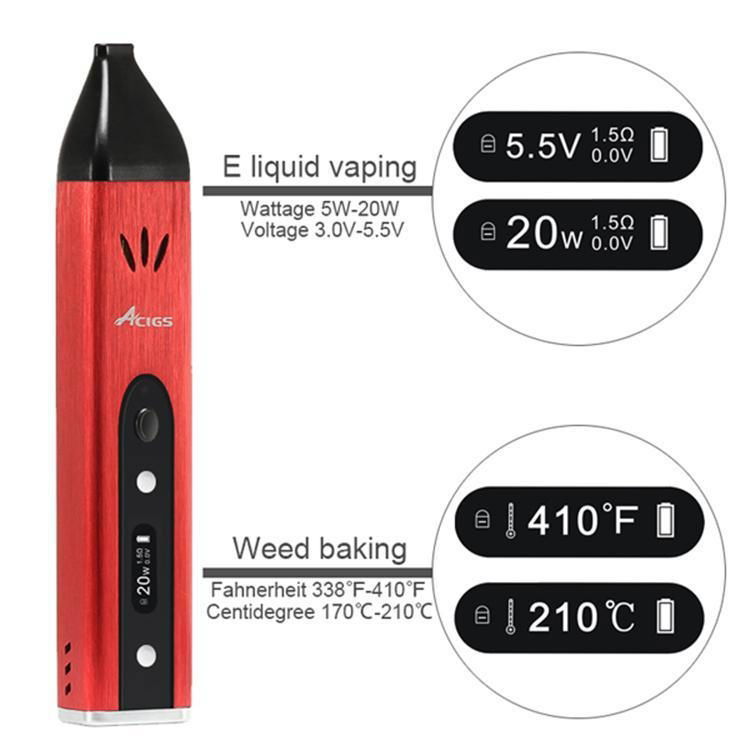 The best innovative vape pen vaporizer kit 3 in 1 Herbal Vaporizer Acigax 3