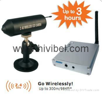 2.4GHz Handheld Mini Wireless Camera Kit Li-ion Battery Embedded Camera