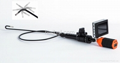 Micro wireless video borescope with recording monitor