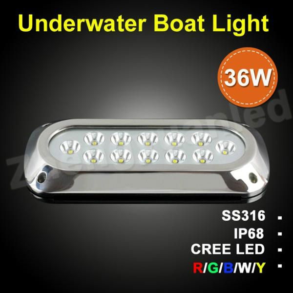 36W HIGH Power underwater led boat light