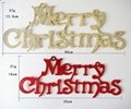 merry christmas letters ornamentation