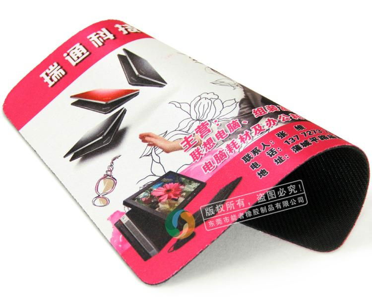 2015 hot selling rubber mouse pad