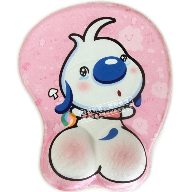 Lovely Cartoon natural rubber wrist mouse  2