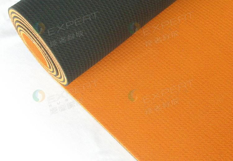 Anti-slip Eco-friendly two-tone natural rubber yoga mat 4