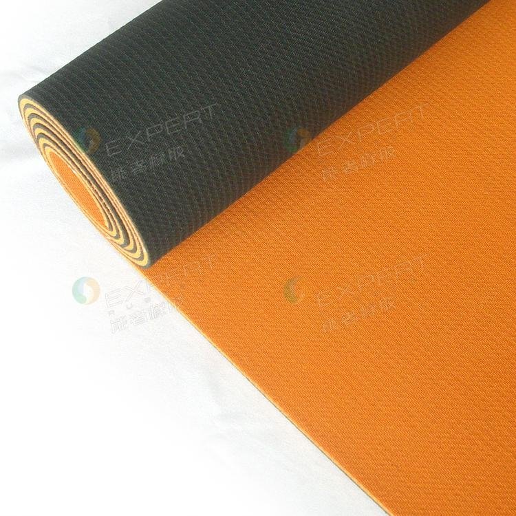Anti-slip Eco-friendly two-tone natural rubber yoga mat 5