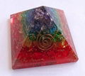 Chakra Layer Onyx Orgone Energy Pyramid 1