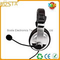 China super comfortable communication call center headphone headset 2
