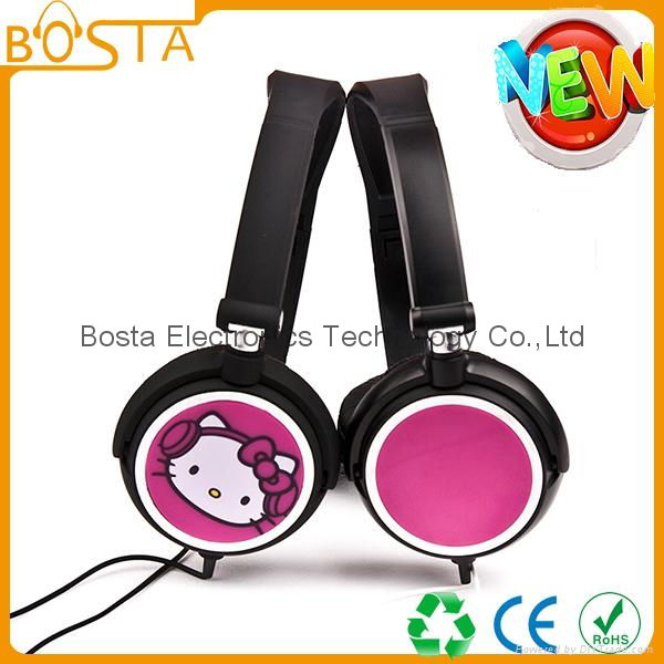 Fashion online selling bulk order top hello kitty headphone 3