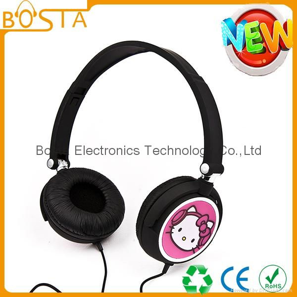 Fashion online selling bulk order top hello kitty headphone 4