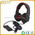 Full color new choice USB changing color LED gaming headset 