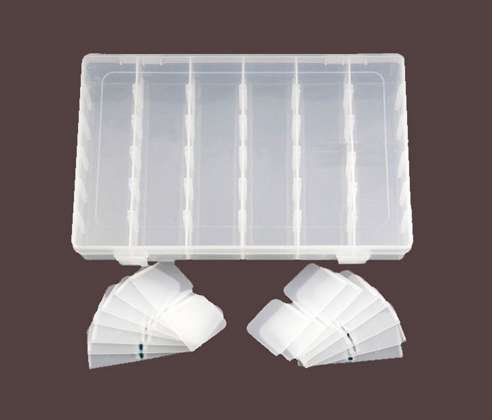 protable clear plastic storage jewelry box 