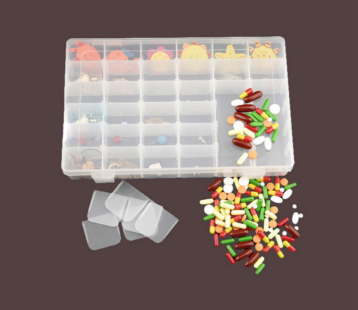 protable clear plastic storage jewelry box  2