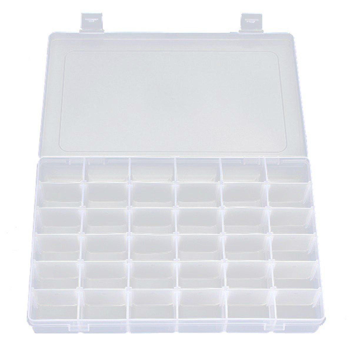 protable clear plastic storage jewelry box  3