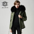 2015 fashion women fur parka 3